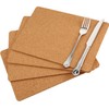Cork Coasters Square Self-Adhesive Cork Large Coasters Pads Backing Sheets