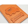 Pekingese Genuine Leather Pass Case, Leather Story Pass Card Holder,