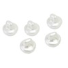 Happium - 10mm Buttons Round Domed Sewing Pearl 50pk