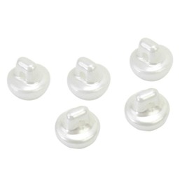 Happium - 10mm Buttons Round Domed Sewing Pearl 50pk