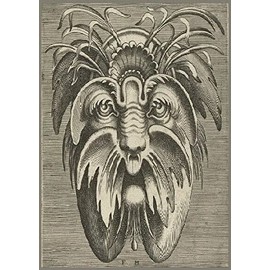 Magnets Refrigerator Funny Souvenir - FRANS 2X3 Fridge Magnet HUYS Artist ETCHINGS Ships Strange Beautiful MASK FACE