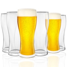 Kitchen Lux 16oz Beer Glasses, Craft Beer Glasses Set of 6 Pint Glass. Beer Mug, IPA Beer Glass, Pint Glasses, Pub Pint Glass, Beer Cup, Beer Pint Glasses Set of 6, Pilsner Beer Glasses, Gifts For Men