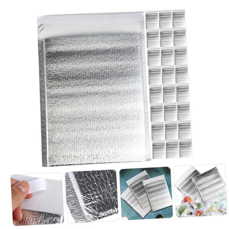 Zerodeko 100pcs Multi Function Insulated Bags Thicken Aluminum Foil Storage