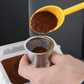 Pro Mael 2-Pack Reusable K Cups Coffee Pods, Universal Stainless Steel Refillable Reusable K Cup Coffee Filters