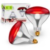 KOR 250W R40 Red Incandescent Heat Lamp Bulbs, E26 Medium
