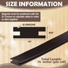 Wonderjune 75 Inch Shower Door Magnetic Strip Replacement Flexible Magnetic