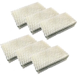 HQRP 6-Pack Wick Filter Compatible with Essick Air EA1201 / EA1208 Triangle Mini Console Humidifiers, HDC-311 HDC311 Replacement