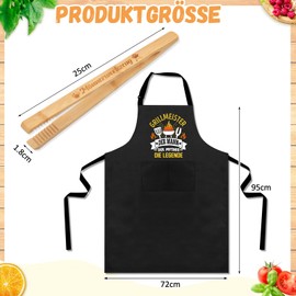 Jadive Pack of 3 Barbecue Gifts for Men Funny Gift Sets for Men Includes 1 BBQ Apron for Men 1 Grill Gripper 1 Bottle Opener for Dad Grandpa Husband Christmas Birthday Father's Day, As shown in the