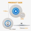 Diamond Granite Cutting Wheel,BRSCHNITT 7 Inch 180mm Vacuum Brazed Angle