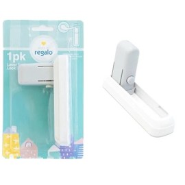 Regalo White Plastic Lever Handle Lock 1 Pk Model 6111W