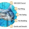 PUREGIFTS Shark Blankets for Shark Lovers - 50" x 60"