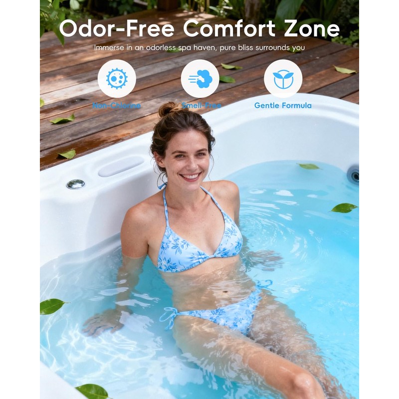 POOLHOUR 32 Oz Chlorine-Free Oxidizing Shock for Hot Tub, Oxidizer