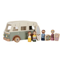 Little Dutch 7125 FSC Wooden Car Vintage Camper Bus with Toy Figures