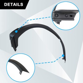 SecosAutoparts Fender Molding Trim, Rear Driver, Fit for Mazda CX-9 2016-2023, 2.5L l4, Replace# TK48-51-W60H, TK4851W60H, TK48-51-W60F, TK4851W60F, Rear Left Side Wheel Arch Molding