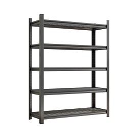 5 Lays Heavy Duty Shelves and Storage Racks Iron Stacking Units  Local StockDimension (L*W*H): 71.24''H*31.52''L*15.76''D, Height: regular, Load Capacity: 100kg