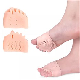 Metatarsal Pads, 6 PCS Breathable Forefoot Cushion Pads Ball of Foot Cushion Sleeves for Relieve Metatarsalgia, Mortons Neuroma, Forefoot Pain