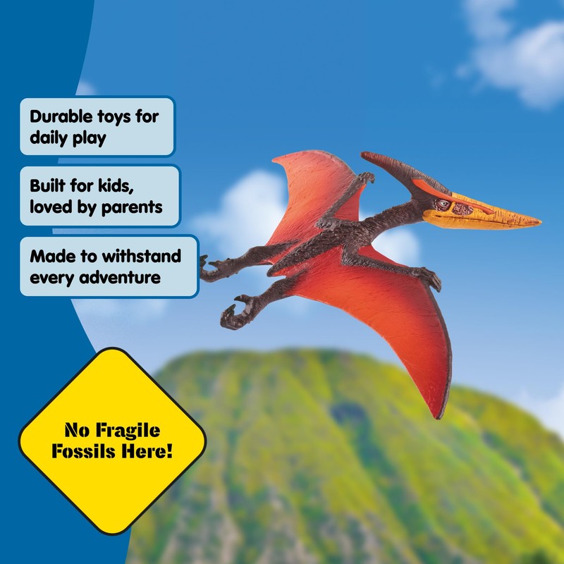 Schleich Dinosaurs Realistic Winged Pteranodon Figurine - Detailed Prehistoric Jurassic
