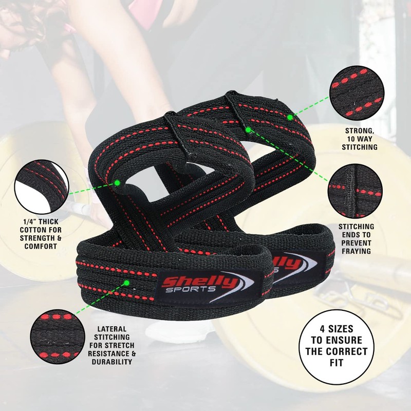 Helly Figure 8 Straps for Heavy Duty Weightlifting, Weightlifting, Powerlifter,