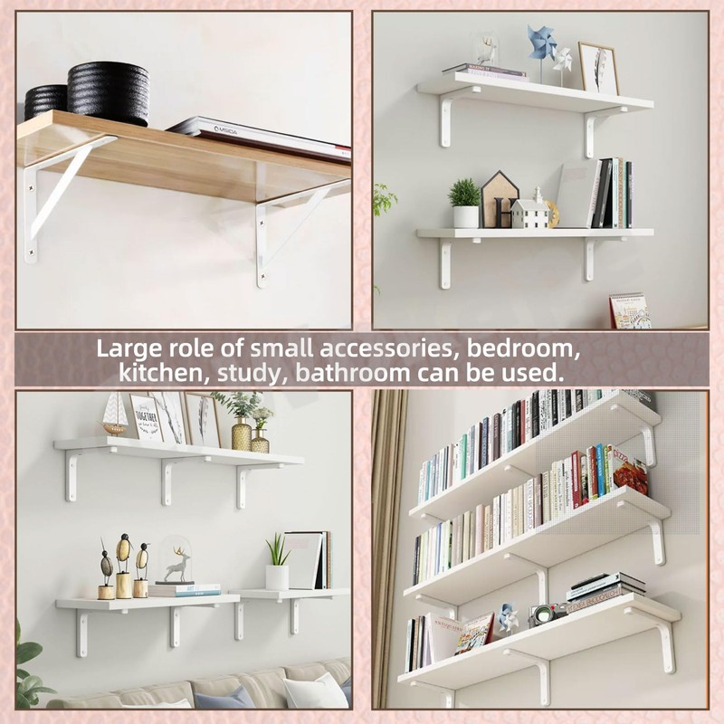 Wokape 2 Pack L Bracket Decorative Shelf Brackets 10 Inch