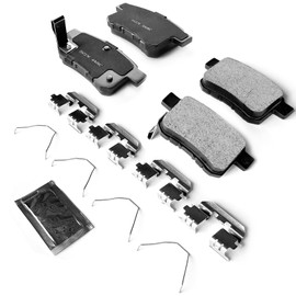 KEIYSHOLCK Juego de pastillas de freno traseras compatibles con Acura TSX 2009-2014, Honda Accord 2008-2017, número OEM, reemplazo BC1451