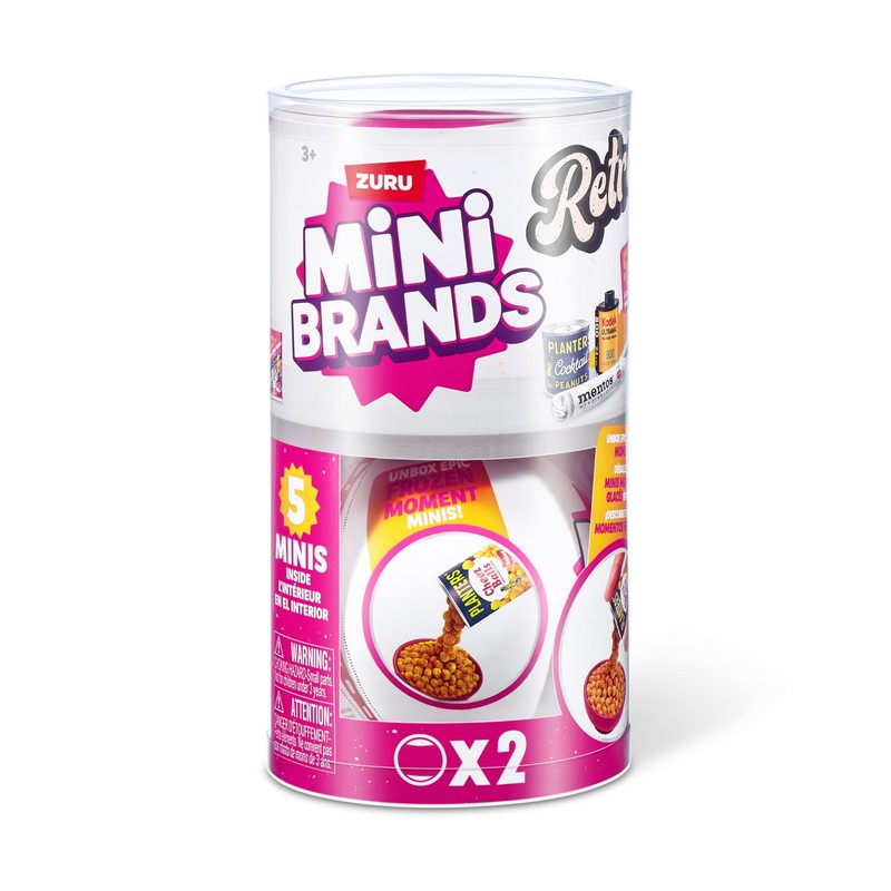 Mini Brands Retro 2 Pack Capsule with 60+ Mystery Mini's