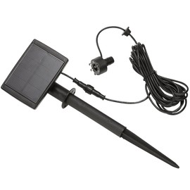 Dehner Solar LED Universal Lighting, Diameter LED Head 3 cm, Plastic, Black