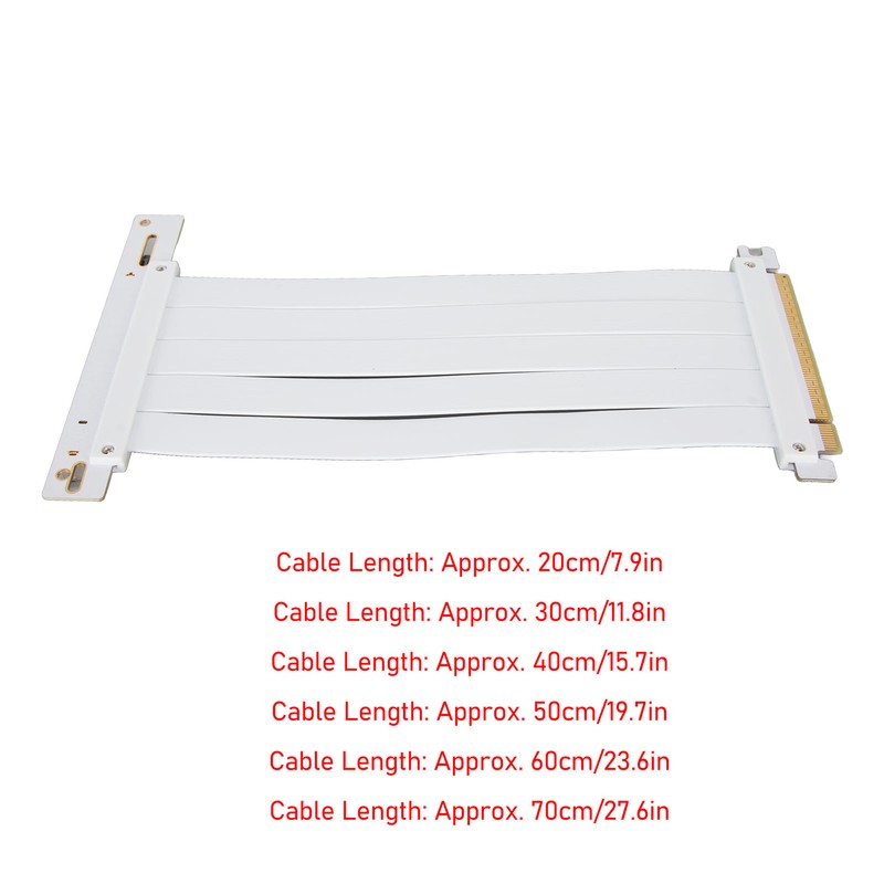 PCIE 4.0 X16 Riser Cable High Speed Flexible Extender Card