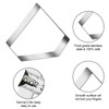 KSPOWWIN 5 Pieces Diamond Shape Cookie Cutter, Stainless Steel Cookie