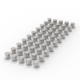 LeTOMA 50 Extra Strong Neodymium Magnets D4 x 4 mm N45 - Matching Addition to Our Vertical Photo Ropes