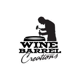 Wine Barrel Creations Wine Barrel Head Wall Clock with Cooperage Logo