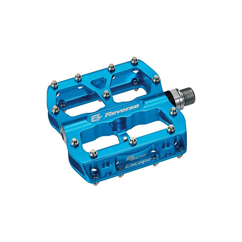 Reverse E-Escape Flat Bicycle Pedal Light Blue