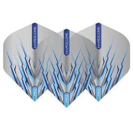RED DRAGON Peter Wright Snakebite Hardcore Mohawk Blue Dart Flights - 3 Sets Per Pack (9 Flights in Total)