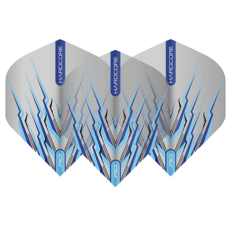 RED DRAGON Peter Wright Snakebite Hardcore Mohawk Blue Dart Flights