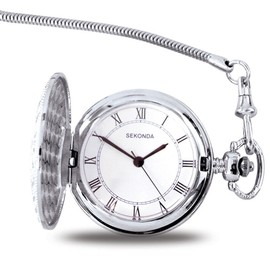 Sekonda Men's Quartz Watch with White Dial Analogue Display and White Steel Bracelet 3798.3