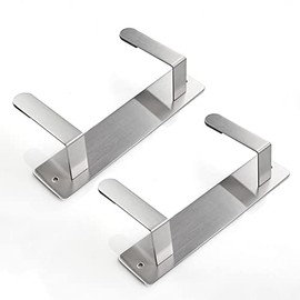 Stainless Steel Wall Mounted Pot Lid Holder Organizer Cutting Board Storage Rack Punch-free Multifunctional Kitchen Shelf Cuisallette 2 PCS