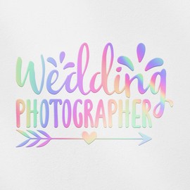 Decal Stickers of Wedding Photographer (Hologram) (Set of 2) Premium Waterproof Vinyl Decal Stickers for Laptop Phone Accessory Helmet Car Window Mug Tuber Cup Door Wall - BICVER1e51492HOW19Y24