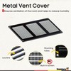 Steinberg14 Black Vent Cover 10x4 (Duct Opening) with Mesh -