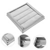 Gadpiparty Louvered Dryer Vent Cover Outdoor Stainless Steel Vent Cap