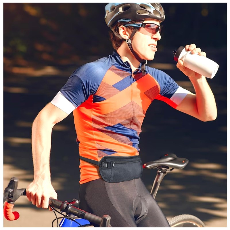 FuninCrea Money Belt, Nylon Fanny Pack Hidden Belt Bag with