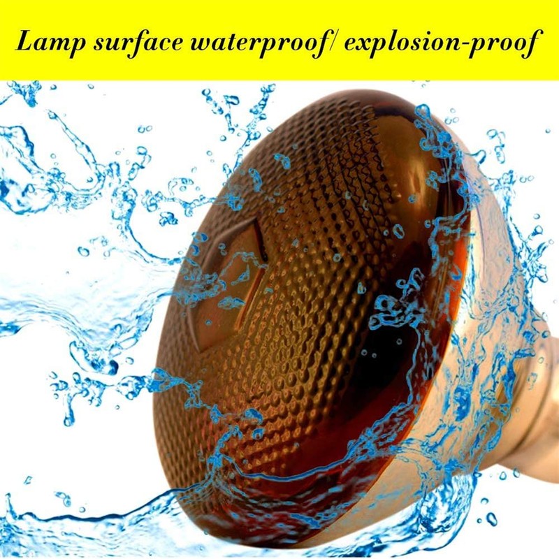 BONGBADA Heat Lamp PAR38 250W 2 Pack Red Infrared Heavy