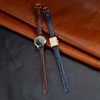 BISONSTRAP Leather Watch Straps, Soft Replacement Bands with Polished Buckle,20mm,