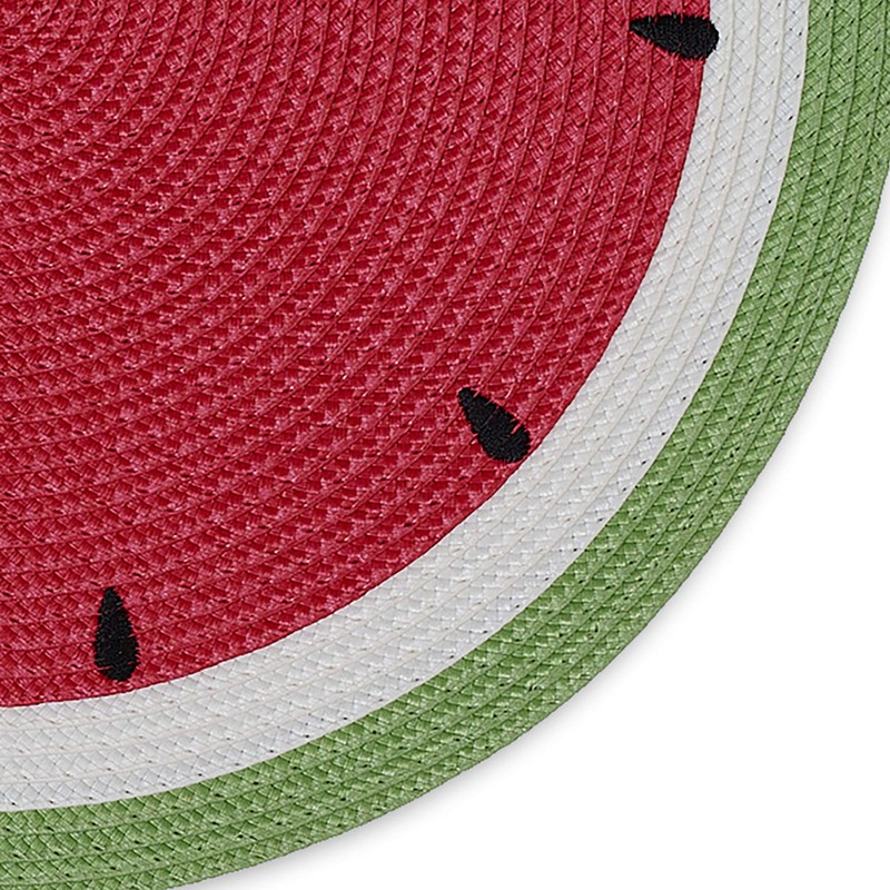 DII Watermelon Collection Kitchen, Placemat Set, Summer Day 6 Piece