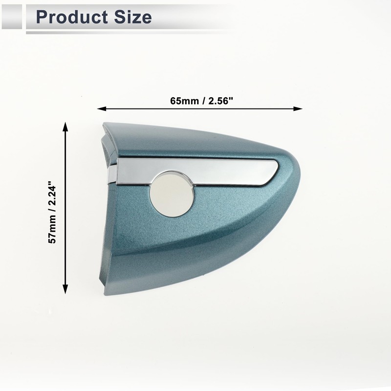 X AUTOHAUX Front Left Door Handle Lock Cylinder Cover for