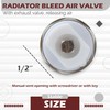 DOJA Barcelona Radiator Bleed Valve Pack 12 - Screwed Ends,