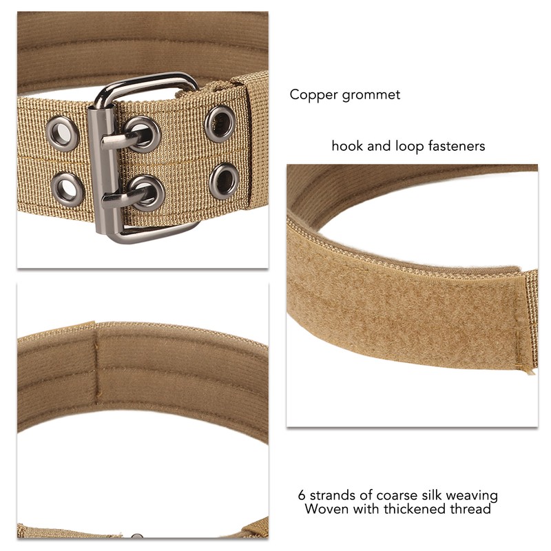Military Dog Collar Adjustable Nylon Training Dog Collar with Heavy