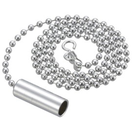 Ohm Denki HS-L50S 00-7066 OHM Switch String Chain, Silver, 19.7 inches (50 cm)