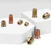 40 PCS 1/4-20 x 20mm Threaded Inserts for Wood Professional