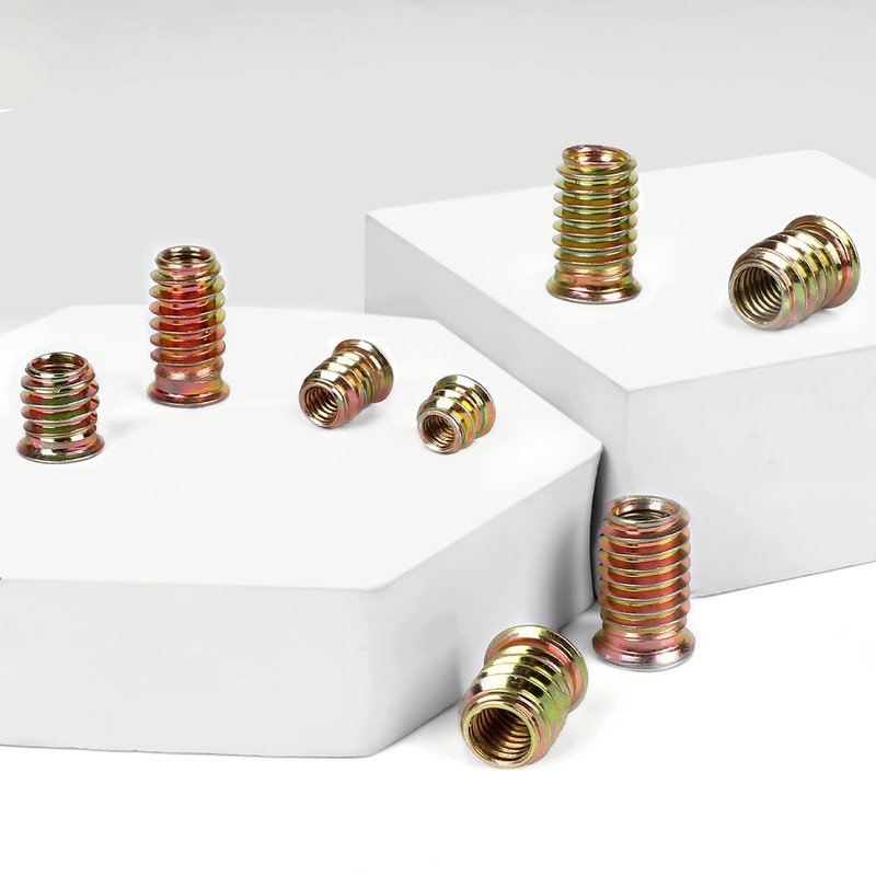 40 PCS 1/4-20 x 20mm Threaded Inserts for Wood Professional