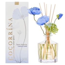 COCORRÍNA Reed Diffuser - Cashmere Vanilla Flower Reed Diffuser Set with 8 Sticks, Home Fragrance Reed Diffuser for Home Bedroom Office Bathroom Shelf Decor (Master Collection)