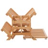 HBlife Bamboo Dish Drying Rack with Utensil Holder, 3-Tier Large